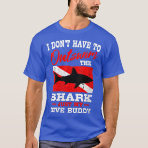 T-shirt Femme Requin Plongée Plongée Plongée Drapeau Vers