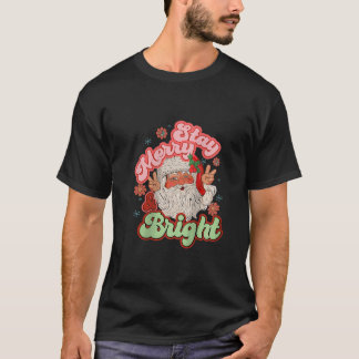 T-shirt Femme Restez Joyeux Retro Super avec P