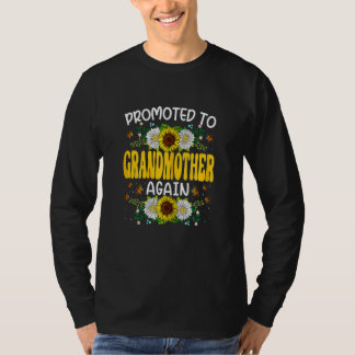 T-shirt Femme Rétro Tournesol Promue Grand-mère Aga