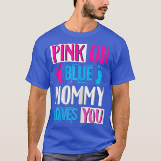 T-shirt Femme Rose ou Bleu Maman t'aime - Maman à être