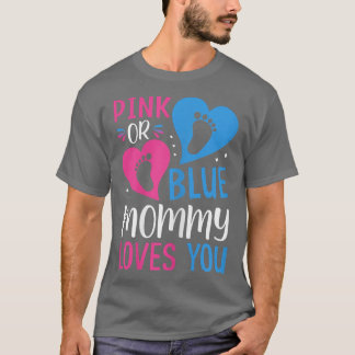 T-shirt Femme Rose ou Bleu Maman t'aime - Maman à être