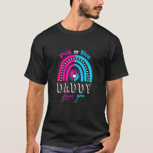 T-shirt Femme rose ou bleu papa t'aime Révélation de genre