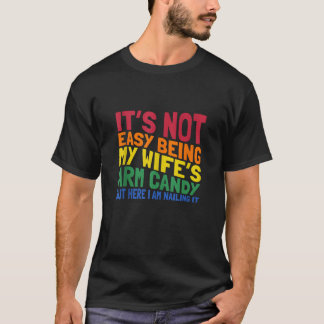 T-shirt Femme s Arm Candy Marié Couple Cadeaux Amusant Hus