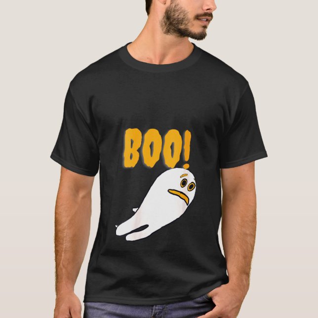T-shirt Femme Scardy Ghost Boo Halloween Amusants Costume  (Devant)