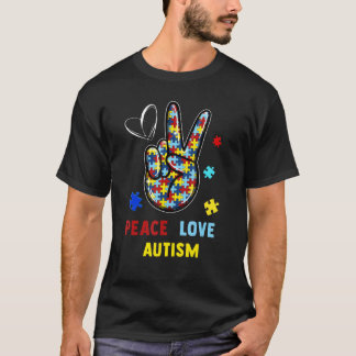 T-shirt Femme Sensibilisation sur l'autisme Puzzle Ruban P