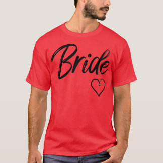 T-shirt Femme Simple Bride blanche Mariage Lune de miel Ba