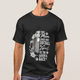 T-shirt Femme Softball Maman Femme Pitcher Catcher Girls