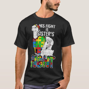 T-shirt Femme Son Combat Est Ma Sensibilisation sur l'auti