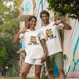 T-shirt femme Soul Mate - Romantique et élégant