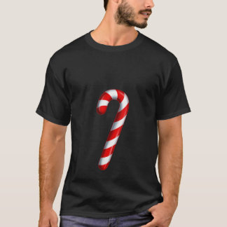 T-shirt Femme Sucre de canne Joyeux et rouge vif et blanc 