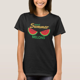 T-shirt Femme Summer Melons Melon Jus de seins