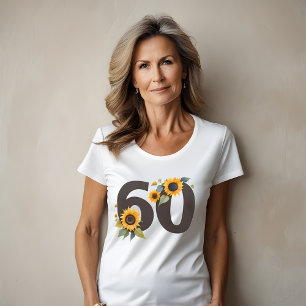 T-shirt femme Sunflowers Soixante - 60 ans Cadeau 