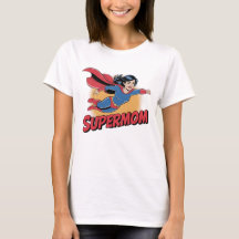 T-shirt femme Supermom - Slogan gras et ludique
