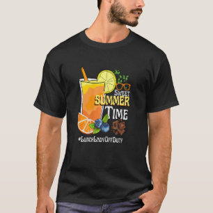 T-shirt Femme Sweet Été Temps Orange Jus Déjeuner Lady O