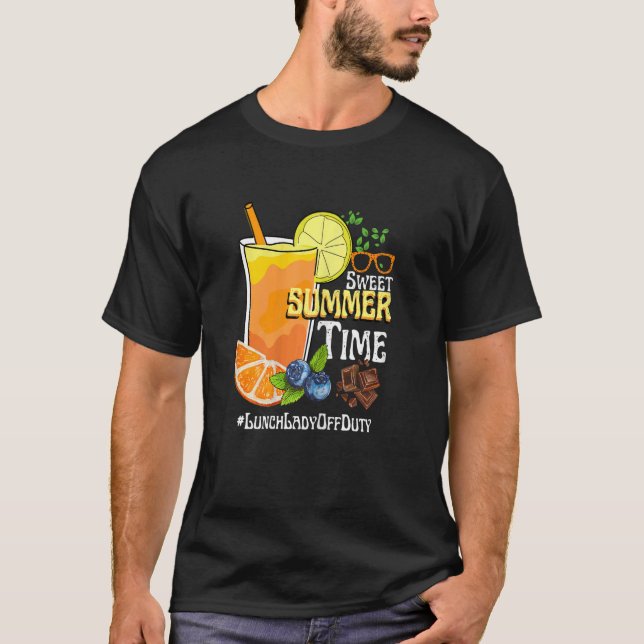 T-shirt Femme Sweet Été Temps Orange Jus Déjeuner Lady O (Devant)