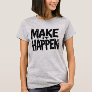 T-shirt Femme T Shirt Citation Motivationnelle Mi Faites L