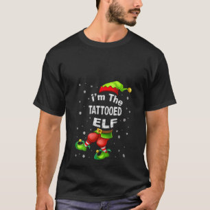 T-shirt Femme tatouée Elf Matching Family Group Christma