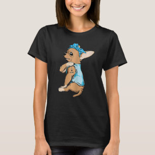T-shirt Femme Tattoo Chihuahua Maman I Love Maman