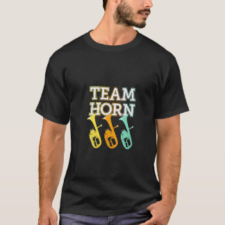 T-shirt Femme Tenor Alto Horn Joueur Équipe Marche en lait