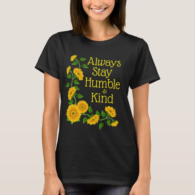 T-shirt Femme Tournesol Humble et Genre (Devant)
