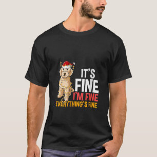 T-shirt Femme Tout est fin Goldendoodle Noël L