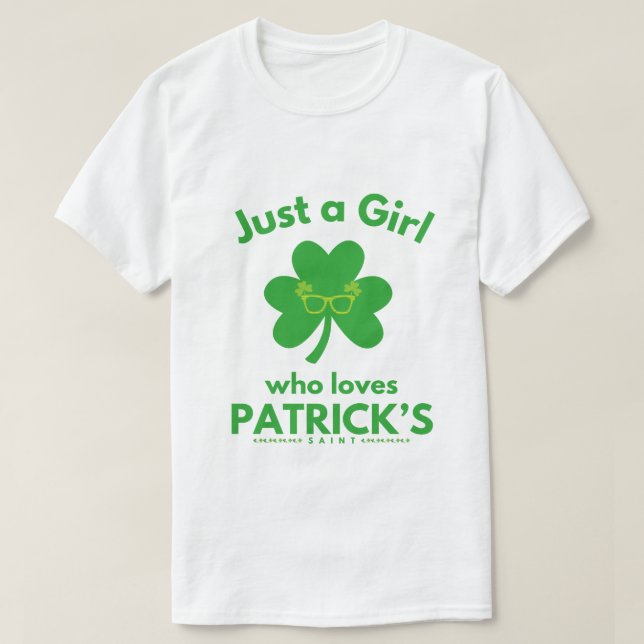 T-shirt Femme Tout le monde aime une irlandaise Fille Patr (Design devant)