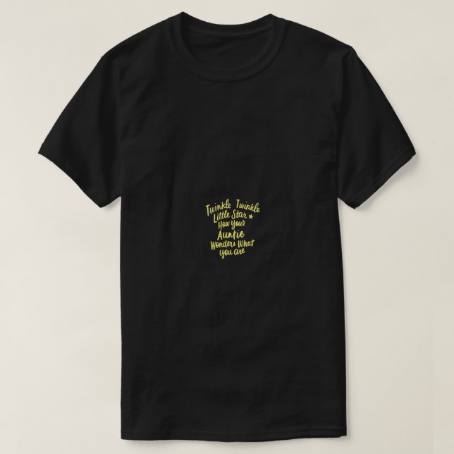 T-shirt Femme Twinkle Twinkle Little Star Tante Baby Gende (Design devant)