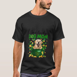 T-shirt Femme Un Chien Lucky Mama Golden Retriever Maman S