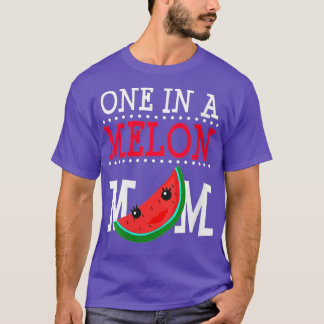 T-shirt Femme Un Dans Un Melon Maman Amusante Pun De Pâte 