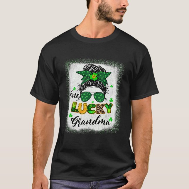 T-shirt Femme Une Grand-Mère Lucky Jour de la Saint Patric (Devant)