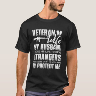 T-shirt Femme vétéran Mari militaire Soldat Fière Armée W