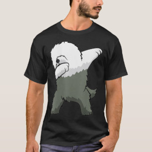 T-shirt Femme Vieux Anglais Berger Chien Danser Anglais Ch