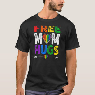 T-shirt Femme Vintage en état de détresse maman libre Hugs