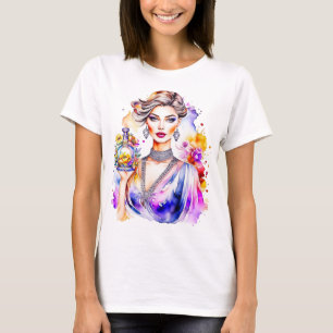 T-shirt Femme vintage et bouteille de parfum