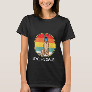 T-shirt Femme Vintage Ew Personnes Belge Malinoi Chien Wea