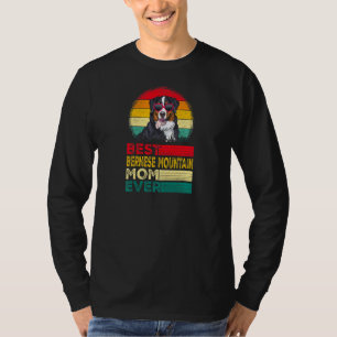 T-shirt Femme Vintage Meilleur Bernese Mountain Papa Jamai
