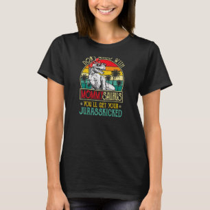 T-shirt Femme Vintage Mommysaurus Retro Dinosaures Mère
