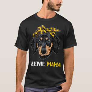 T-shirt Femme Weenie Mama Doxie Maman Chien Dachshund Amat