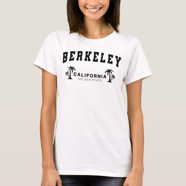 T-shirt Femme White Berkeley, Californie (Devant)