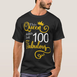 T-shirt Femmes 100e anniversaire fête cadeaux Idées grand-