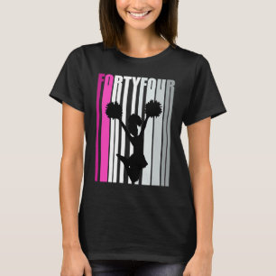 T-shirt Femmes 44e anniversaire Cheerleader Pom-pom girl Q