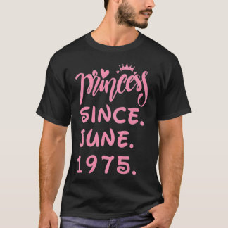 T-shirt Femmes 46 ans Anniversaire en 2021 Princess Sinc