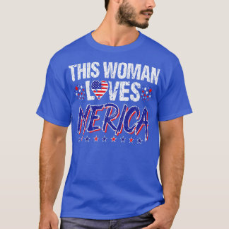 T-shirt Femmes 4 juillet Merica