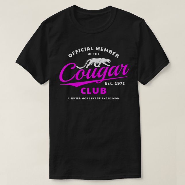 T-shirt Femmes 50e anniversaire 1972 Cougar Club pour Hot  (Design devant)