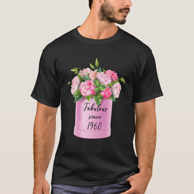 T-shirt Femmes 60 Ans Fabuleux depuis 1960 Anniversaire Gi (Devant)