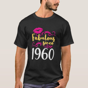 T-shirt Femmes 60E Anniversaire Sweet Lips Cadeau Femmes