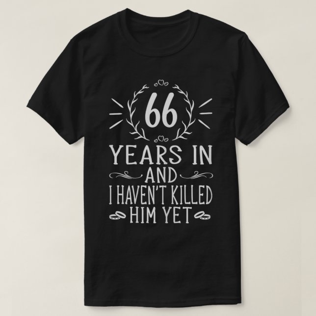 T-shirt Femmes 66e anniversaire de Mariage Cadeaux pour el (Design devant)