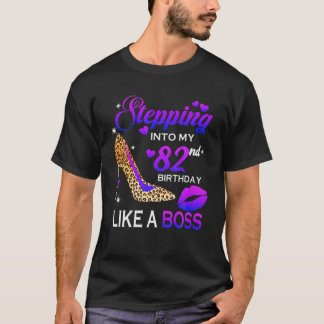 T-shirt Femmes 82Ème Anniversaire Cadeaux Entrant Dans 82 