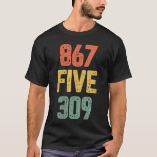 T-shirt Femmes 8675309 Nostalgique Drôle 80sshirt Rétro Mu
