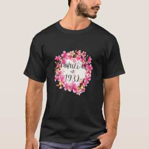 T-shirt Femmes 89 ans Fabuleux depuis 1932 Joyeux 89ème